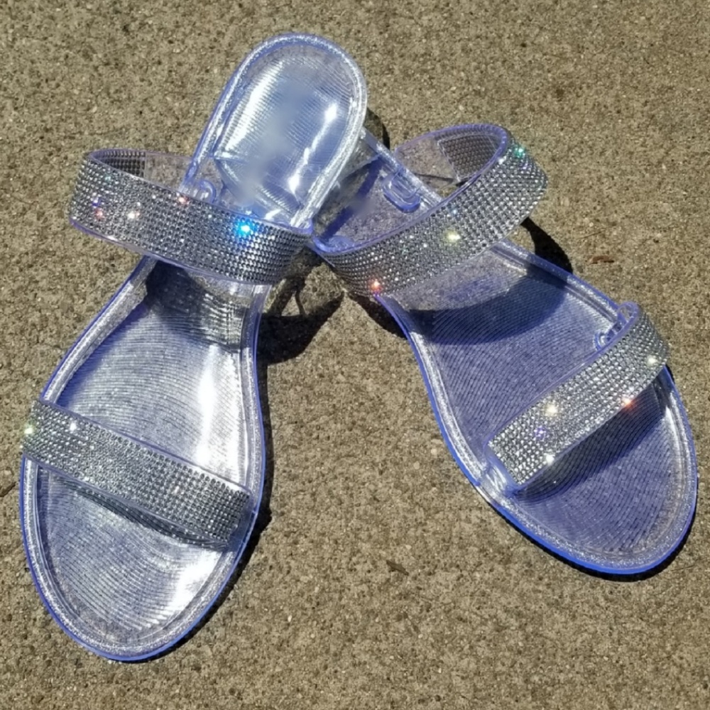 𝙇𝙖𝙨𝙩 𝙎𝙞𝙯 6 💎Clear Rhinestone Embellished - Picture 2 of 7